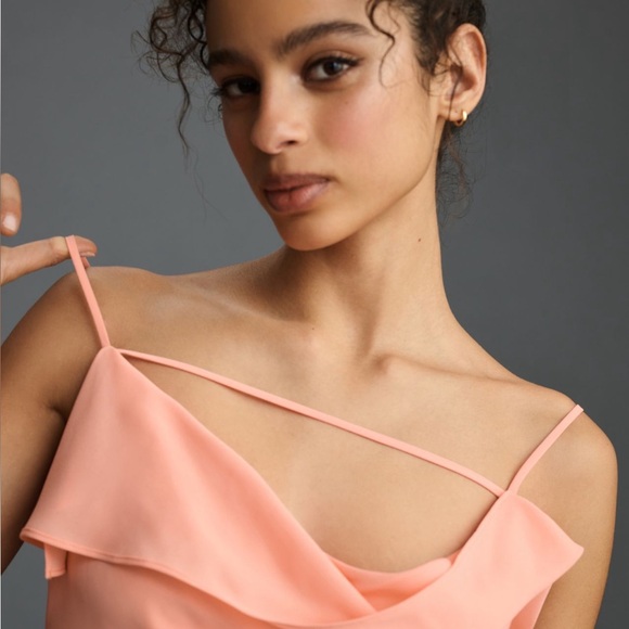 Anthropologie NWT Sz Med Mare Mare gorgeous dress! ! Orange sherbet color - Picture 10 of 11